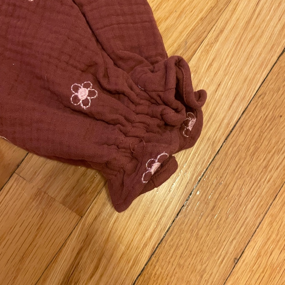 NWT Madewell Mahogany Lightspun Maira Wrap Top - Picture 8 of 10